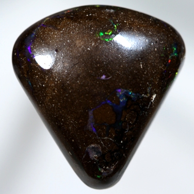 SOLID BOULDER OPAL Sparkles of bright red, orange, green and purple 